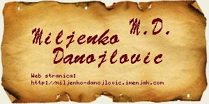 Miljenko Danojlović vizit kartica